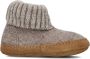 Bergstein Cozy Lux Pantoffels Sloffen Kids Beige - Thumbnail 6