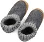 Bergstein Cozy Lux Pantoffels Sloffen Kids Grijs - Thumbnail 9