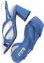 Bibi Lou Blauwe Sandaal met Vierkante Neusbandjes Blue Dames - Thumbnail 7