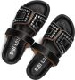 Bibi Lou Zwarte zomer slippers stijlvol minimalistisch comfort Black Dames - Thumbnail 6