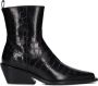 Billi Bi Zwarte enkellaarzen met city-western accenten Black Dames - Thumbnail 3