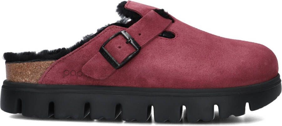 BIRKENSTOCK Paarse Clogs Boston Chunky Shearling