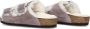 Birkenstock Paarse Shearling Meisjes Slippers Purple Dames - Thumbnail 4