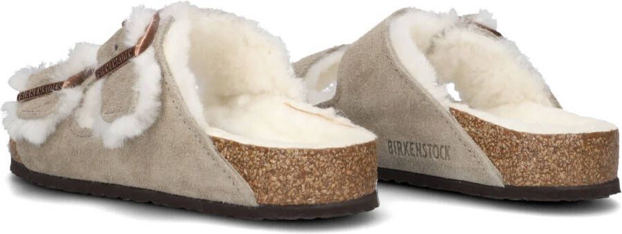 BIRKENSTOCK Taupe Slippers Arizona Shearling