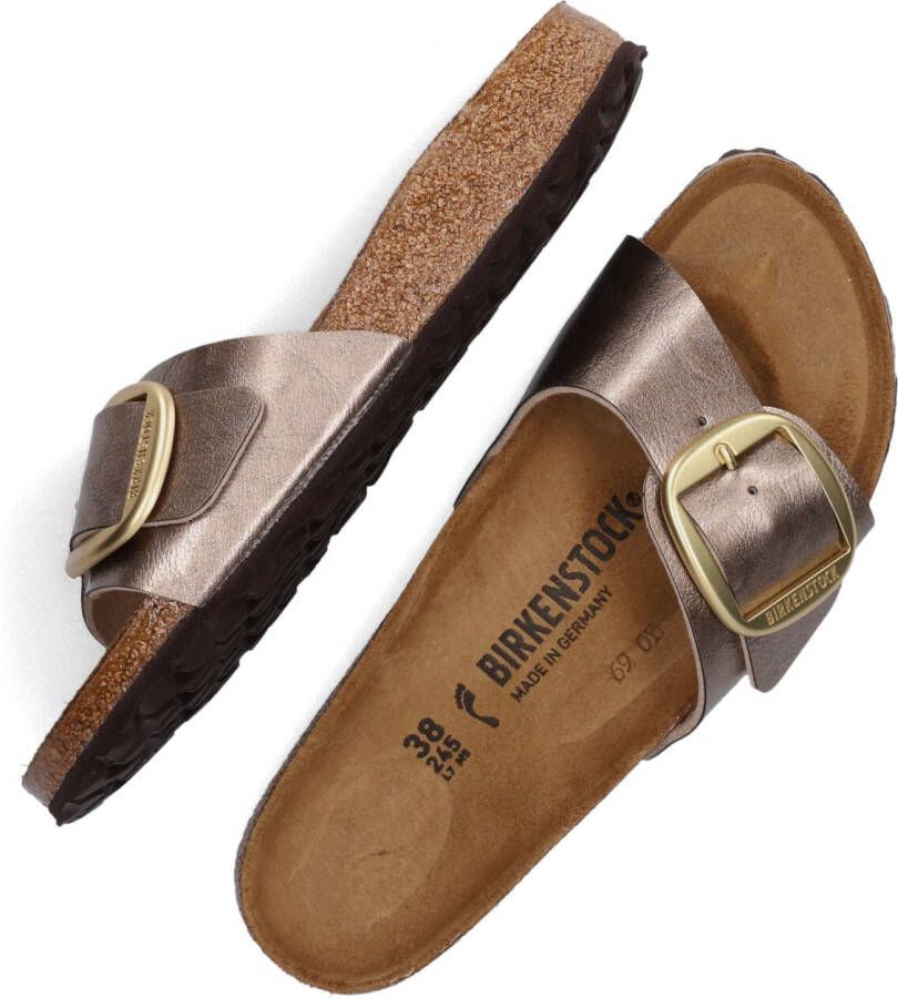 BIRKENSTOCK Taupe Slippers Madrid Big Buckle Dames