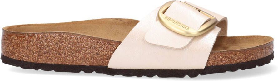 Birkenstock Witte Slippers Madrid Big Buckle