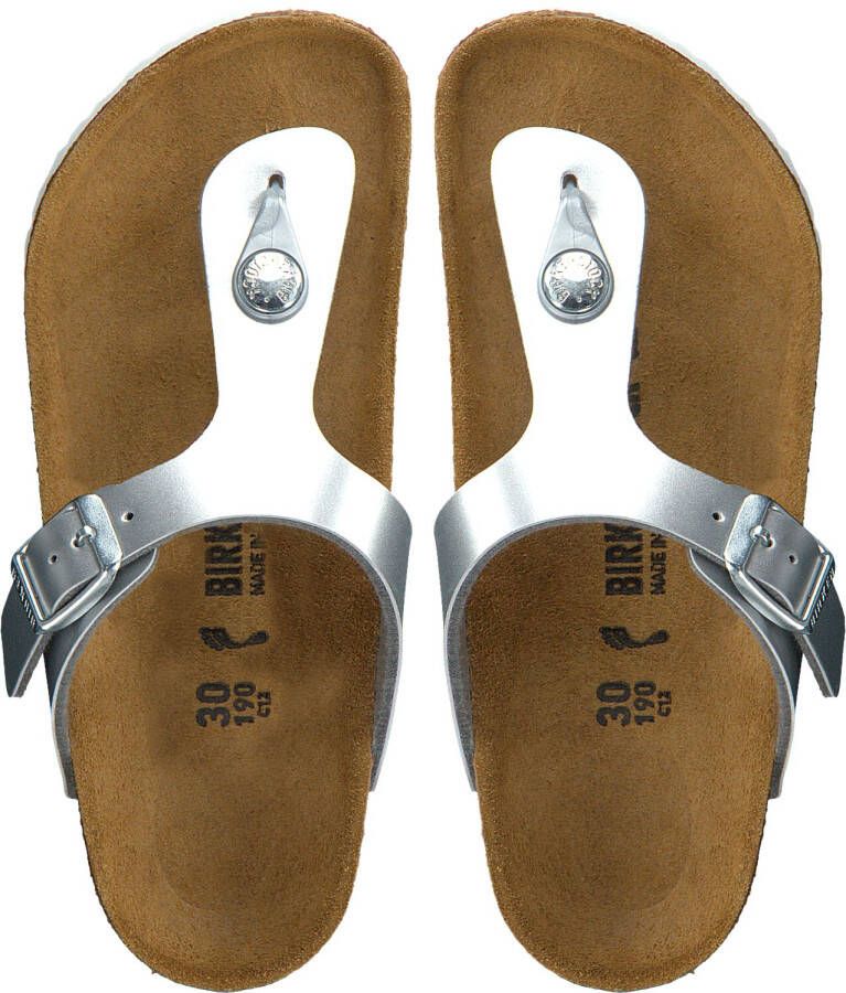 Birkenstock Zilveren Teenslippers Gizeh Kids