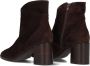 BLASZ 102 Enkellaarsjes Enkelboots met rits Dames Bruin - Thumbnail 4