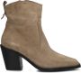 BLASZ 14 Enkellaarsjes Enkelboots met rits Dames Taupe - Thumbnail 3