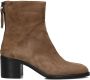 BLASZ 193 Enkellaarsjes Enkelboots met rits Dames Taupe - Thumbnail 3