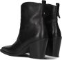 BLASZ 14 Enkellaarsjes Enkelboots met rits Dames Zwart - Thumbnail 4