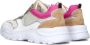 Braqeez Reece Run Lage sneakers Leren Sneaker Meisjes Kids Beige - Thumbnail 3