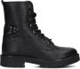 Braqeez 424761-589 Meisjes Veterboots Zwart Leer Veters - Thumbnail 4