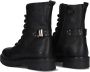 Braqeez 424761-589 Meisjes Veterboots Zwart Leer Veters - Thumbnail 5