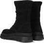 Braqeez 422723-589 Meisjes Veterboots Zwart Suède Veters - Thumbnail 4