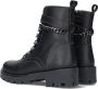 Braqeez 422788 589 Meisjes Biker Boots Zwart Leer Veters - Thumbnail 4