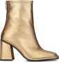 Bronx Sonn-y 34240 Enkellaarsjes Enkelboots met rits Dames Goud - Thumbnail 3