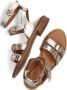 Bronx Gouden Metallic Sandalen met Studs Yellow Dames - Thumbnail 7