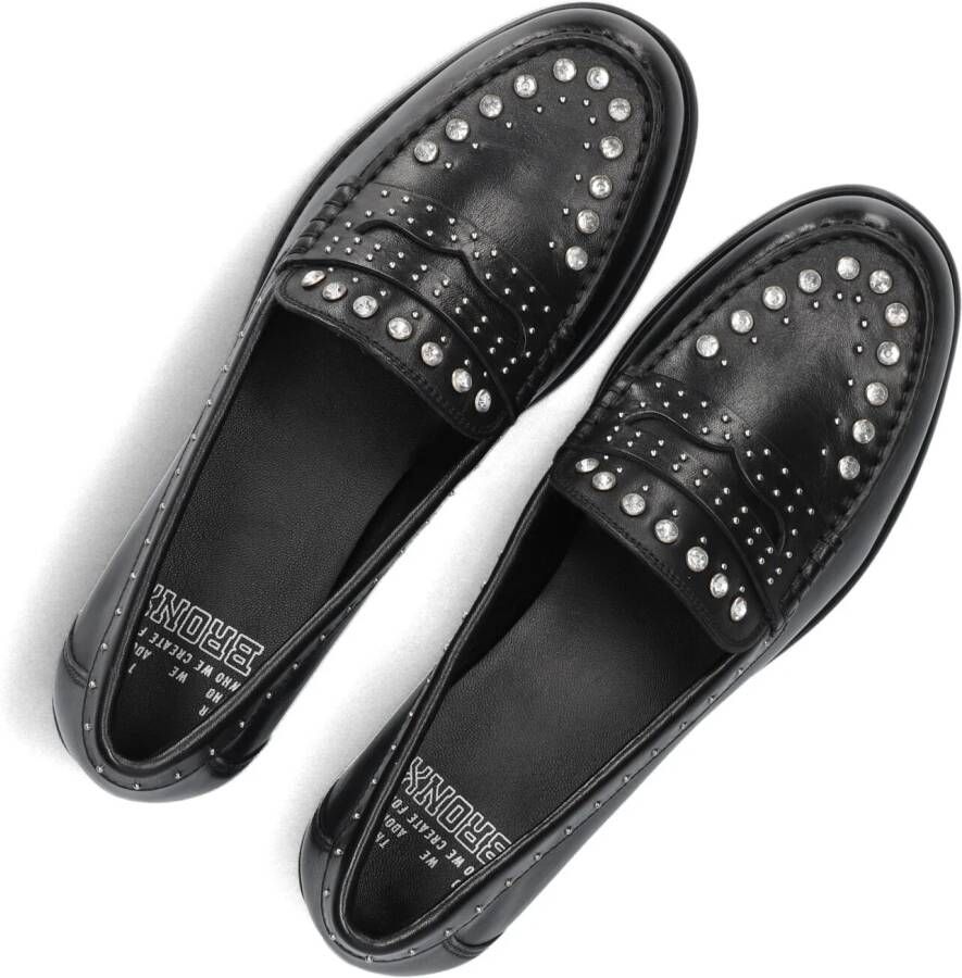 BRONX Zwarte Loafers Friz-o