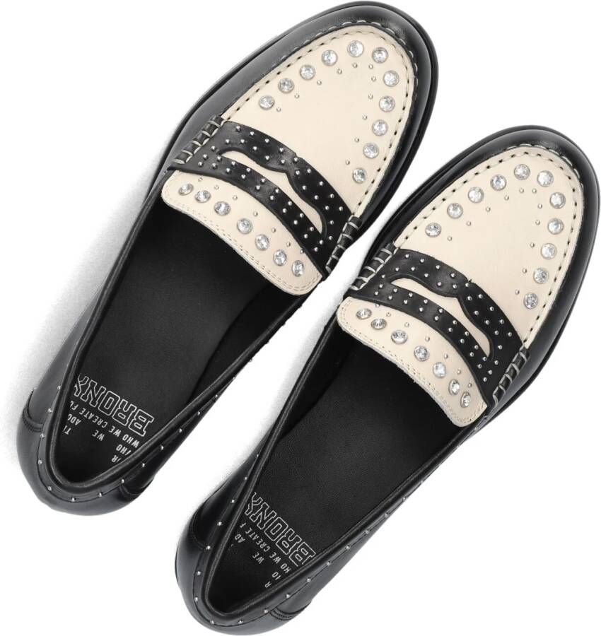 BRONX Zwarte Loafers Friz-o