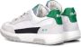 BunniesJR Bunnies JR 223352-401 Jongens Lage Sneakers Wit Groen Leer Veter - Thumbnail 3