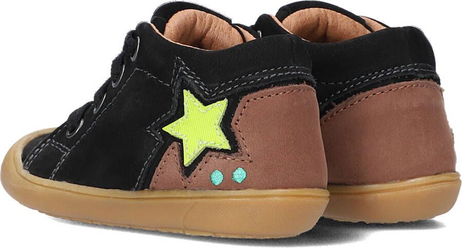 Bunnies Jr Zwarte Hoge Sneaker Robijn Rap