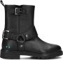 BunniesJR 224866-589 Meisjes Biker Boots Zwart Leer Gesp Met Rits - Thumbnail 3