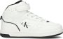 Calvin Klein Witte Hoge Sneaker 80722 - Thumbnail 3