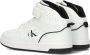 Calvin Klein Witte Hoge Sneaker 80722 - Thumbnail 4