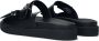 Calvin Klein Ergonomische Slide Zwarte Leren Slippers Black Dames - Thumbnail 5