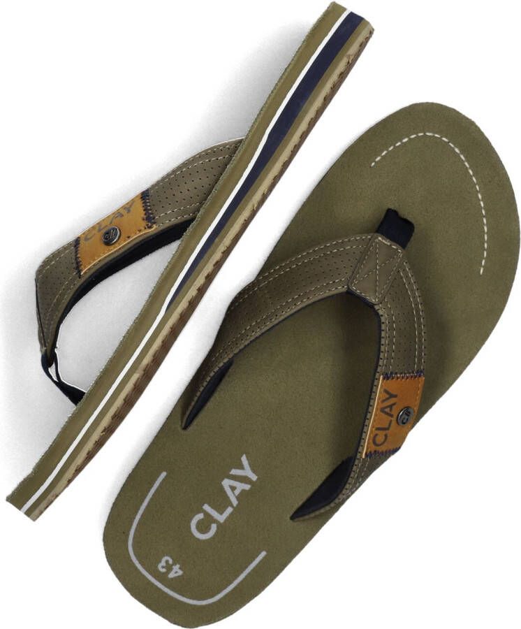 CLAY Groene Slippers 001