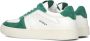 Copenhagen Studios Wit Groen Leren Dames Sneakers White Dames - Thumbnail 7