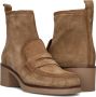 CTWLK Indy Enkellaarsjes Enkelboots met rits Dames Beige - Thumbnail 6