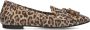 Ctwlk. Leopard Print Fringe Ballerina Schoenen Brown Dames - Thumbnail 4