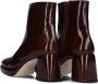 CTWLK Bambossa Enkellaarsjes Enkelboots met rits Dames Bruin - Thumbnail 5