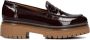 Ctwlk. Bruin Leren Loafers Farah Brown Dames - Thumbnail 4