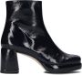 CTWLK Bambossa Enkellaarsjes Enkelboots met rits Dames Zwart - Thumbnail 4