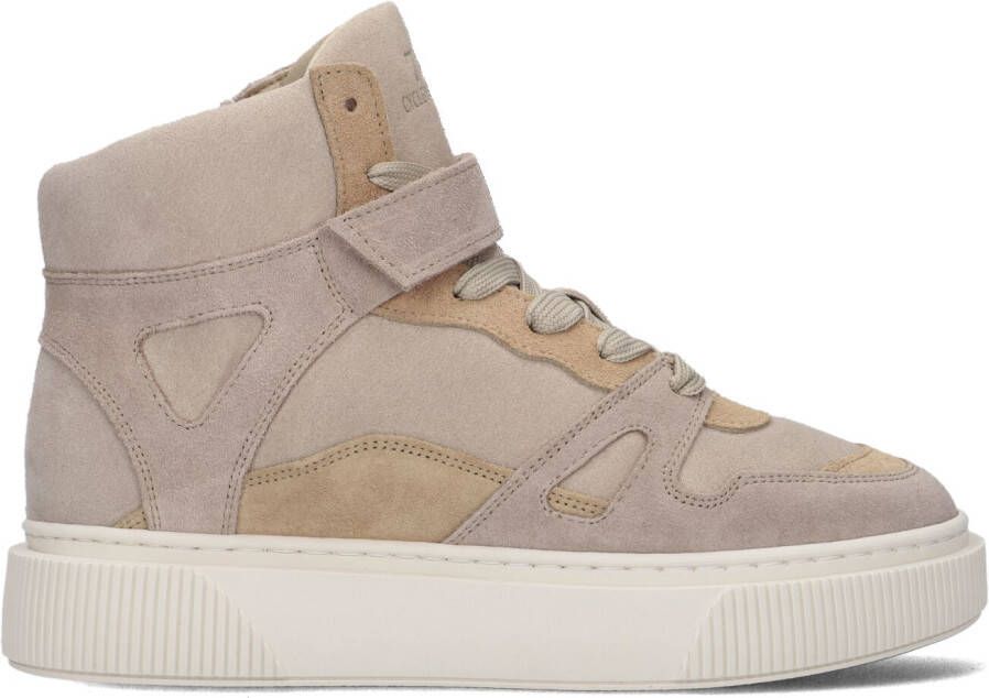 Cycleur de Luxe Beige Hoge Sneaker Mur