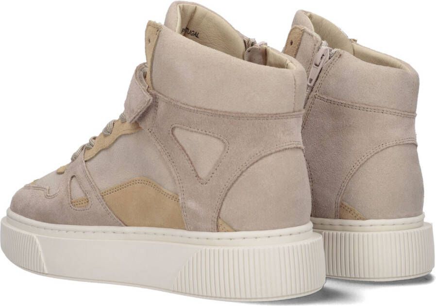 Cycleur de Luxe Beige Hoge Sneaker Mur