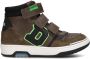 Develab 44307 Lage sneakers Leren Sneaker Jongens Kids Groen - Thumbnail 4