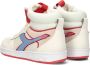 Diadora Magic Basket Mid Label Woman Hoge sneakers Leren Sneaker Dames Wit - Thumbnail 4