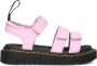 Dr. Martens Roze Leren Sandalen Zebrilus Editie Pink - Thumbnail 3