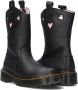 Dr. Martens Bex Heart P-O Boot J leren enkellaarzen zwart lila - Thumbnail 4