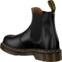 Dr. Martens Klassieke Chelsea-laarzen van glad leer met gele stiksels en AirWair-logo Black - Thumbnail 7