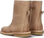 Du Loua Du Lodi Enkellaarsjes Enkelboots met rits Meisjes Beige - Thumbnail 3