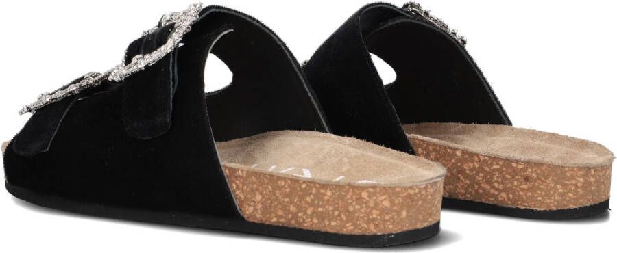 Elena Iachi Zwarte Slippers S63