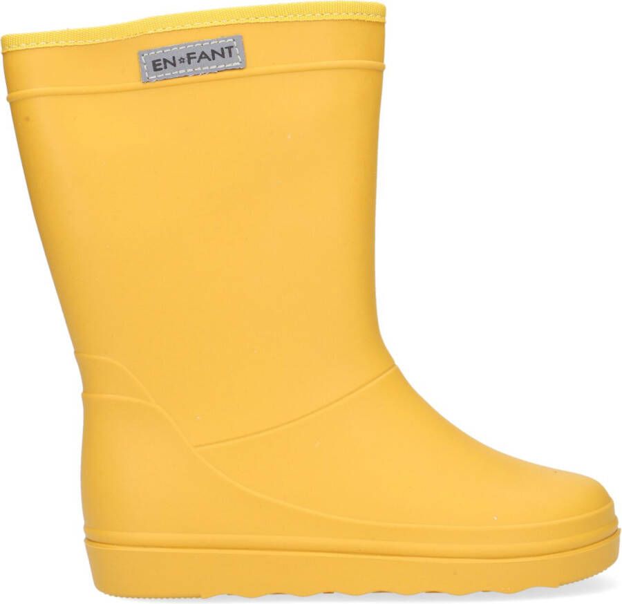 Enfant Gele Regenlaarzen Rubber Rain Boot Solid