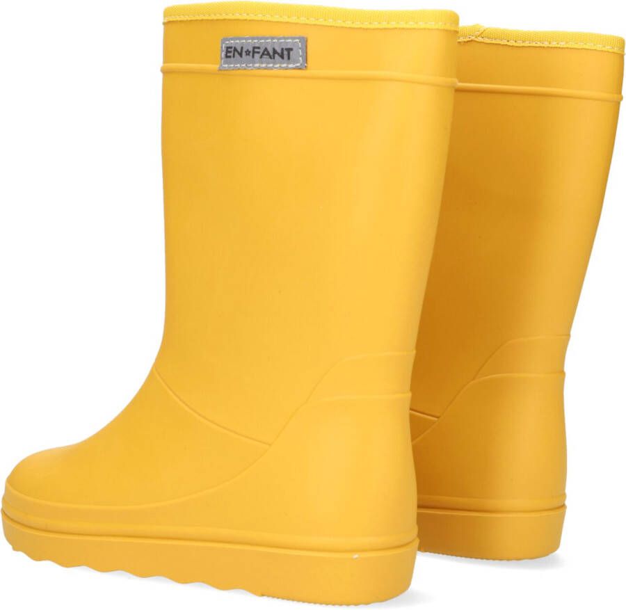 Enfant Gele Regenlaarzen Rubber Rain Boot Solid