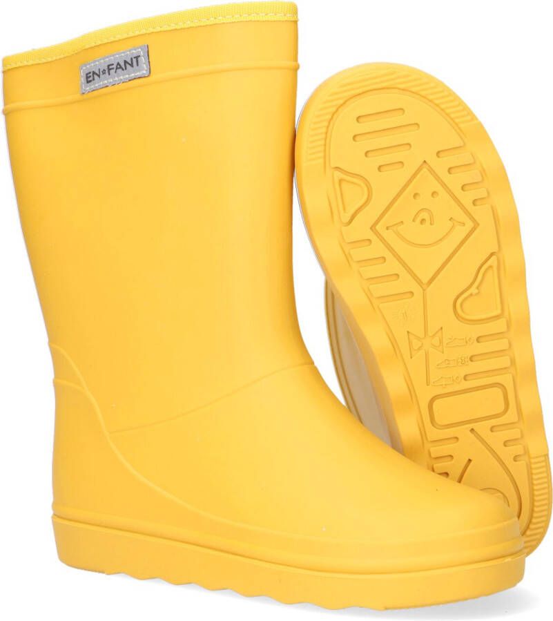 Enfant Gele Regenlaarzen Rubber Rain Boot Solid