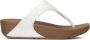 FitFlop Lulu Leather Toepost slippers voor Vrouwen Wit - Thumbnail 12